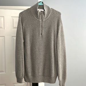Calvin Klein men’s 1/4 zip dress sweater. Nice! Size large.